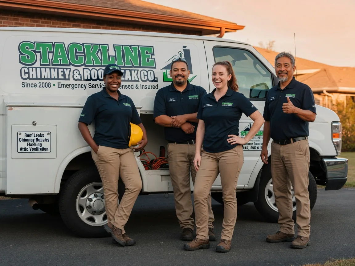 Chimney flashing repair company in Burkett, TX